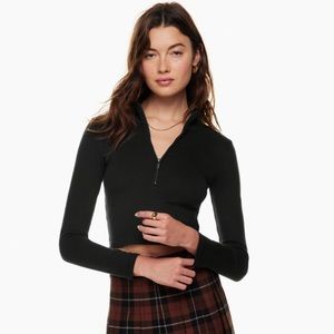 Aritzia Sunday Best Monarch 1/2 Zip Longsleeve Size S